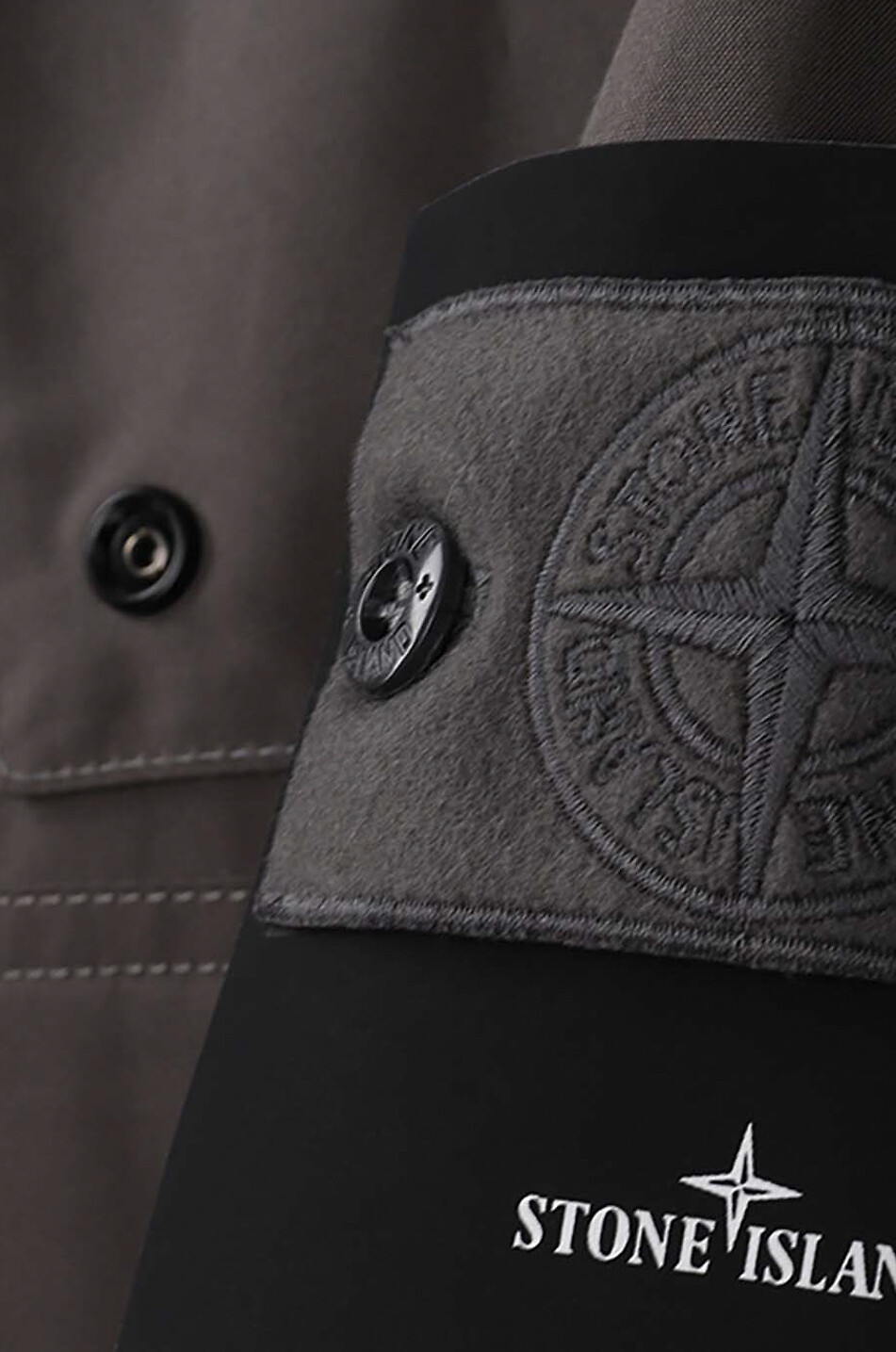 STONE ISLAND Windbreaker-Jacke 437F1 O-Ventile_Stone Island Ghost Piece Herren DUNKELGRAU 3
