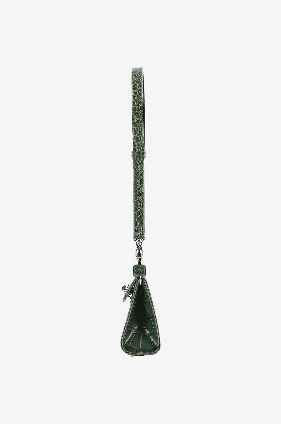 RODO Mini-Lederhandtasche in Kroko-Optik Paris Damen DUNKELGRÜN 4