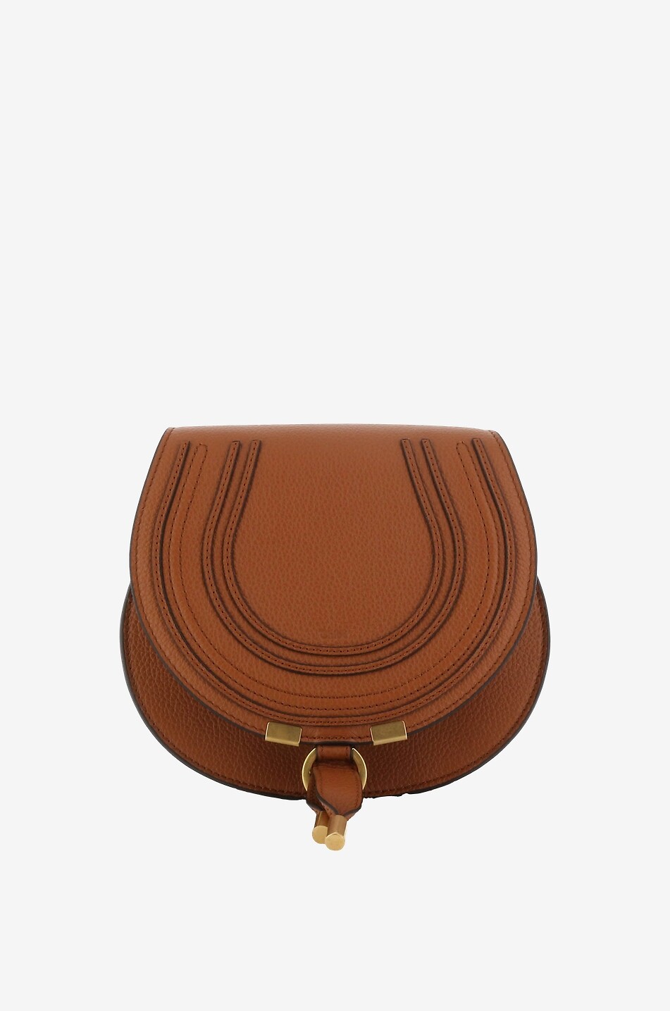 Schultertasche aus genarbtem Leder Marcie Small