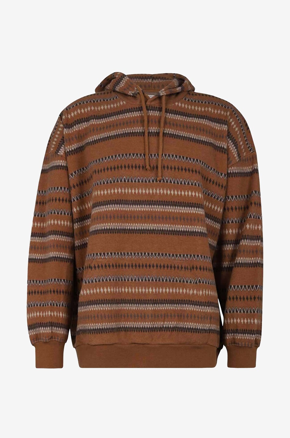 Gestreiftes Sweatshirt aus Baumwolle Oversized Hoodie