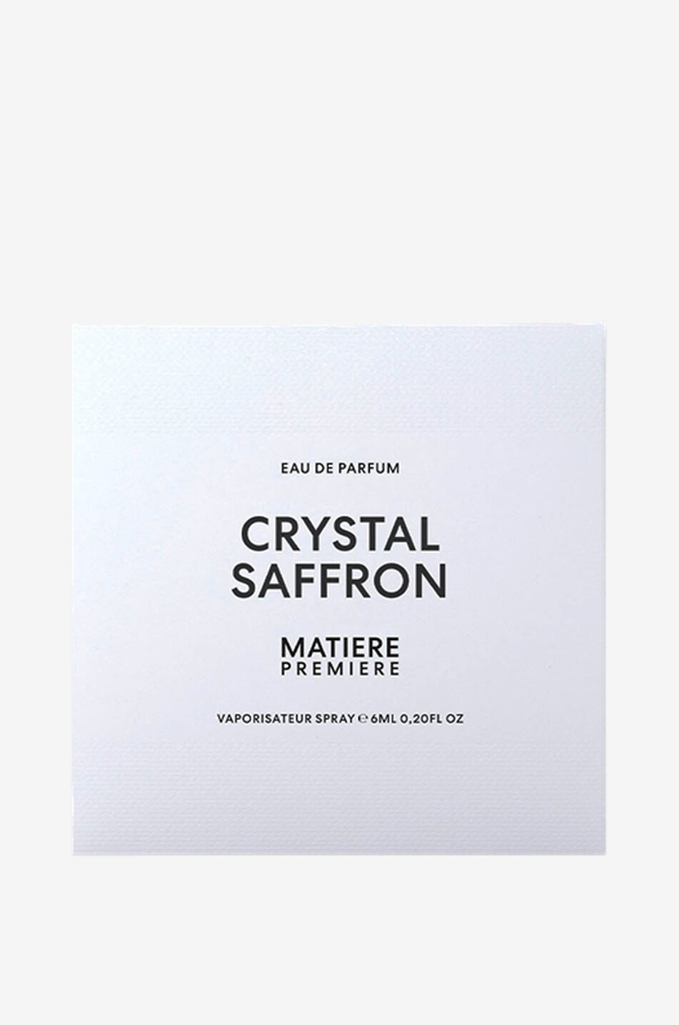 MATIERE PREMIERE Crystal Saffron eau de parfum - 6 ml Unisex Colourless 4