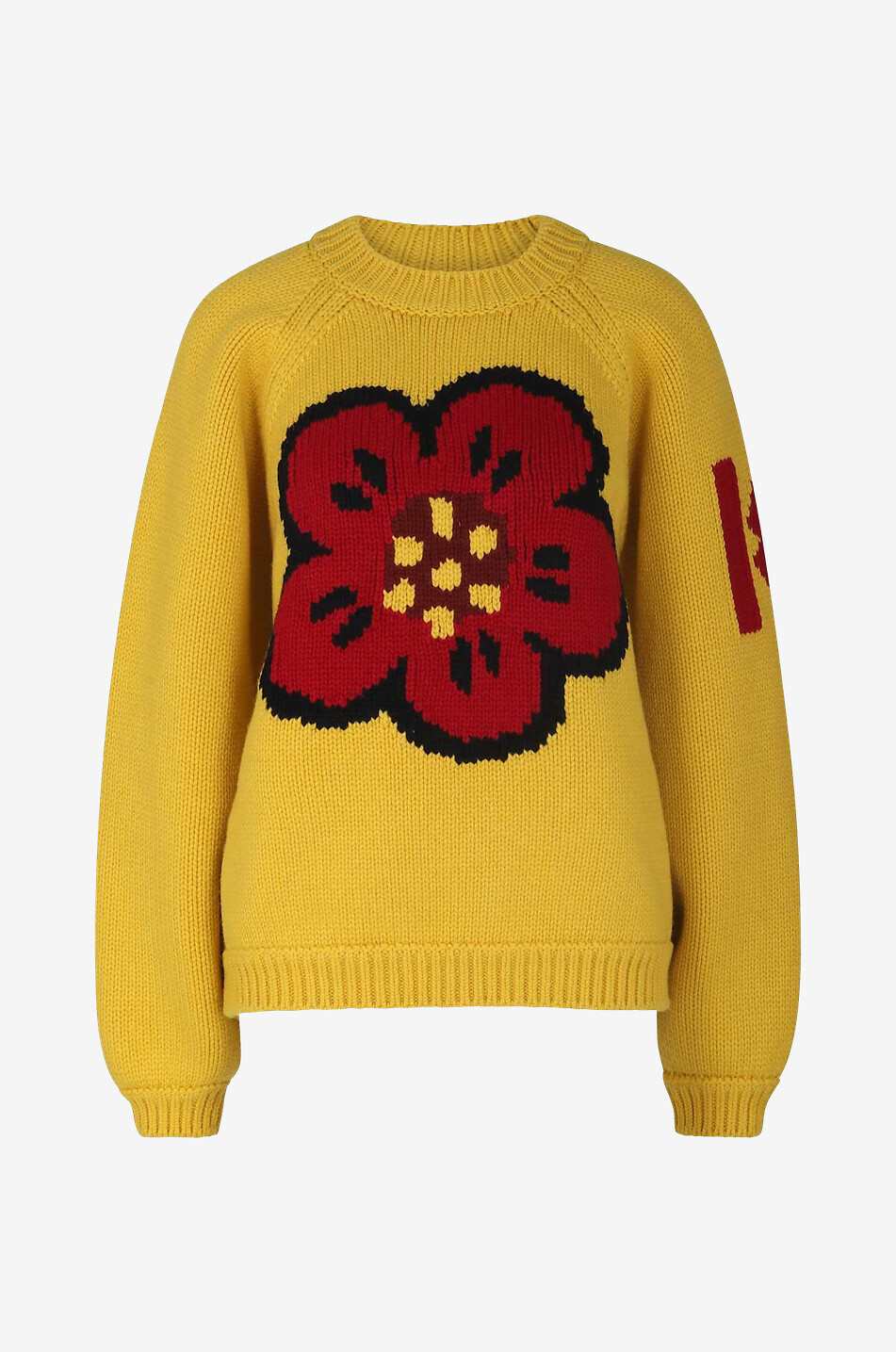 Pull à col rond en laine Boke Flower