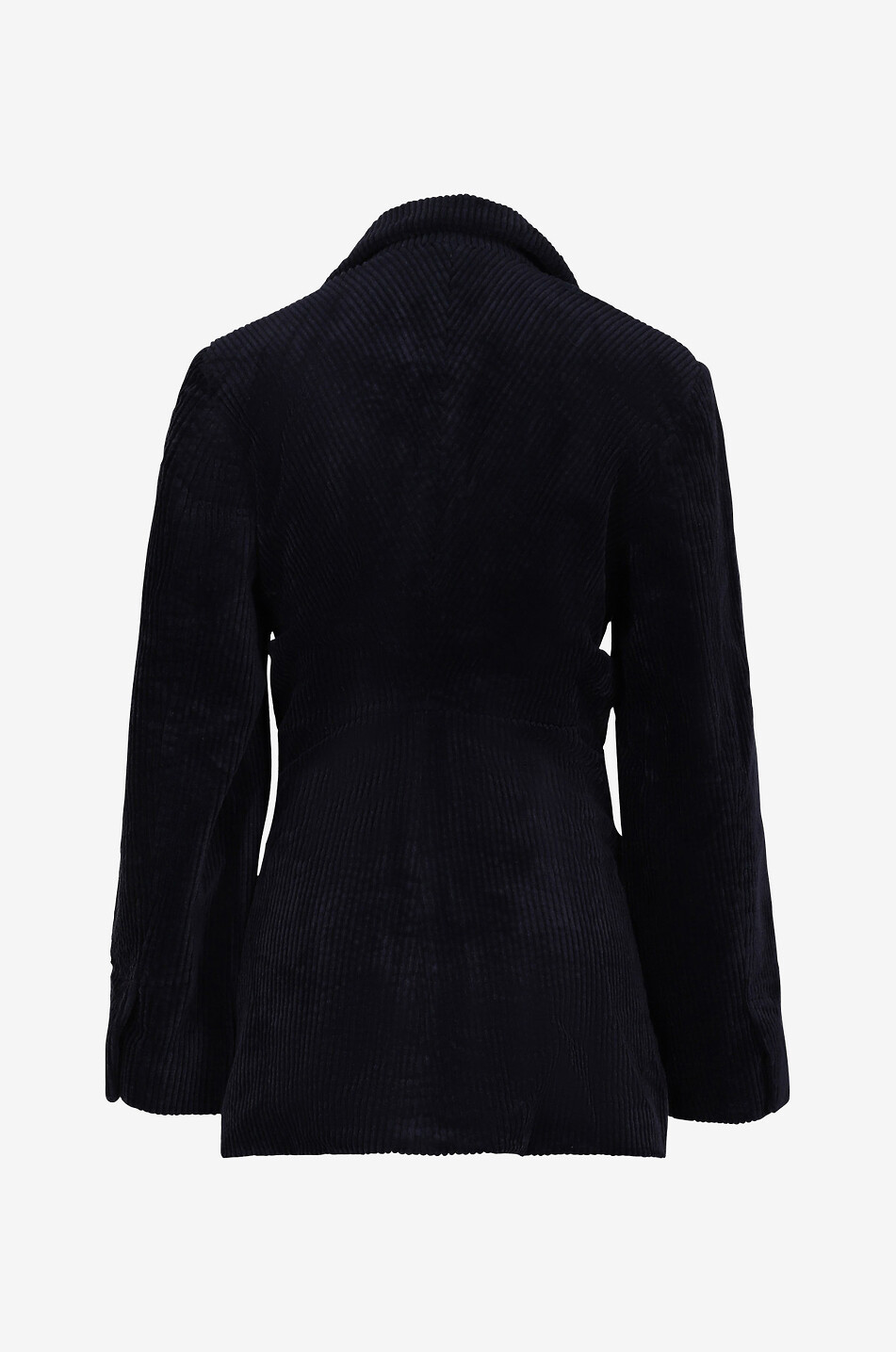 Blazer à boutonnage simple en velours côtelé