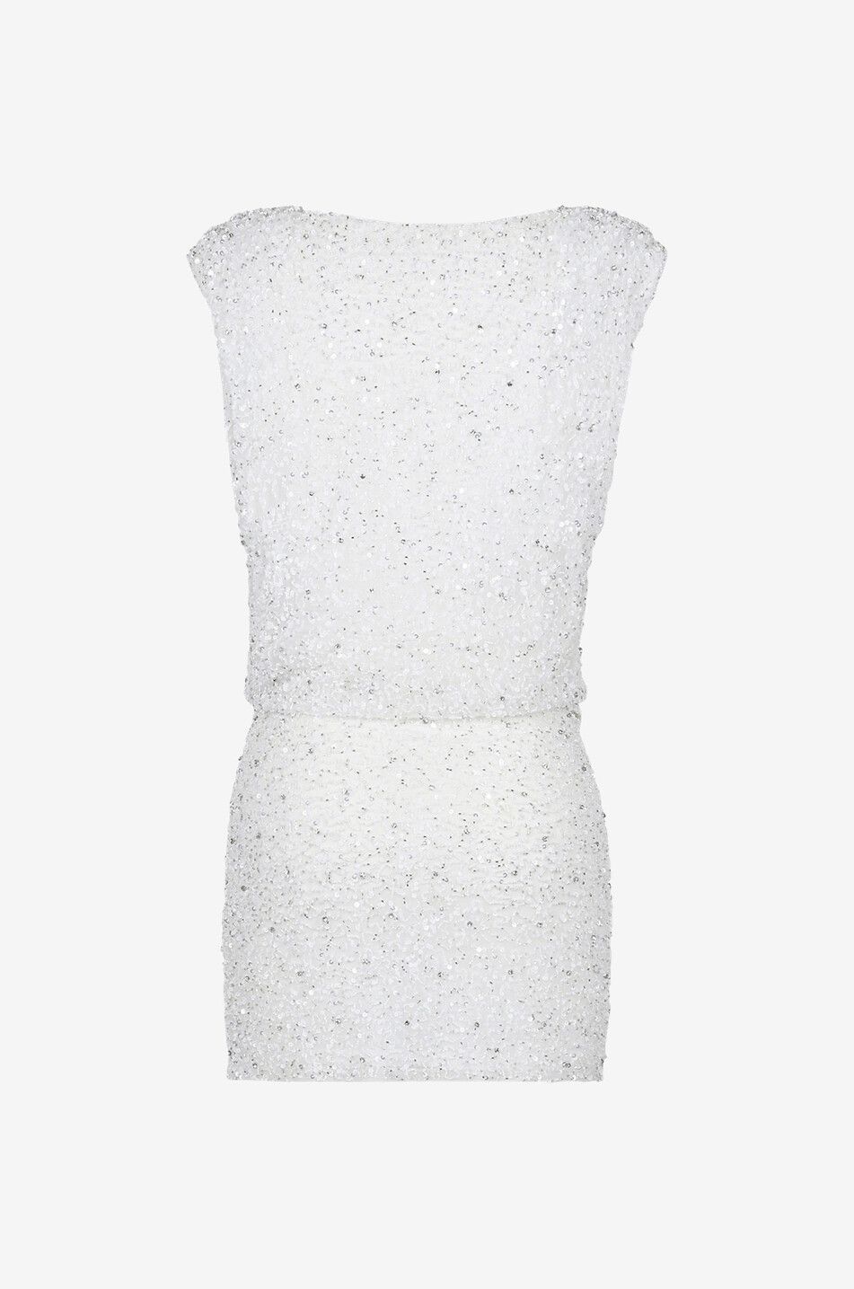 RETROFETE Carnegie sequinned sleeveless mini dress Women WHITE 2