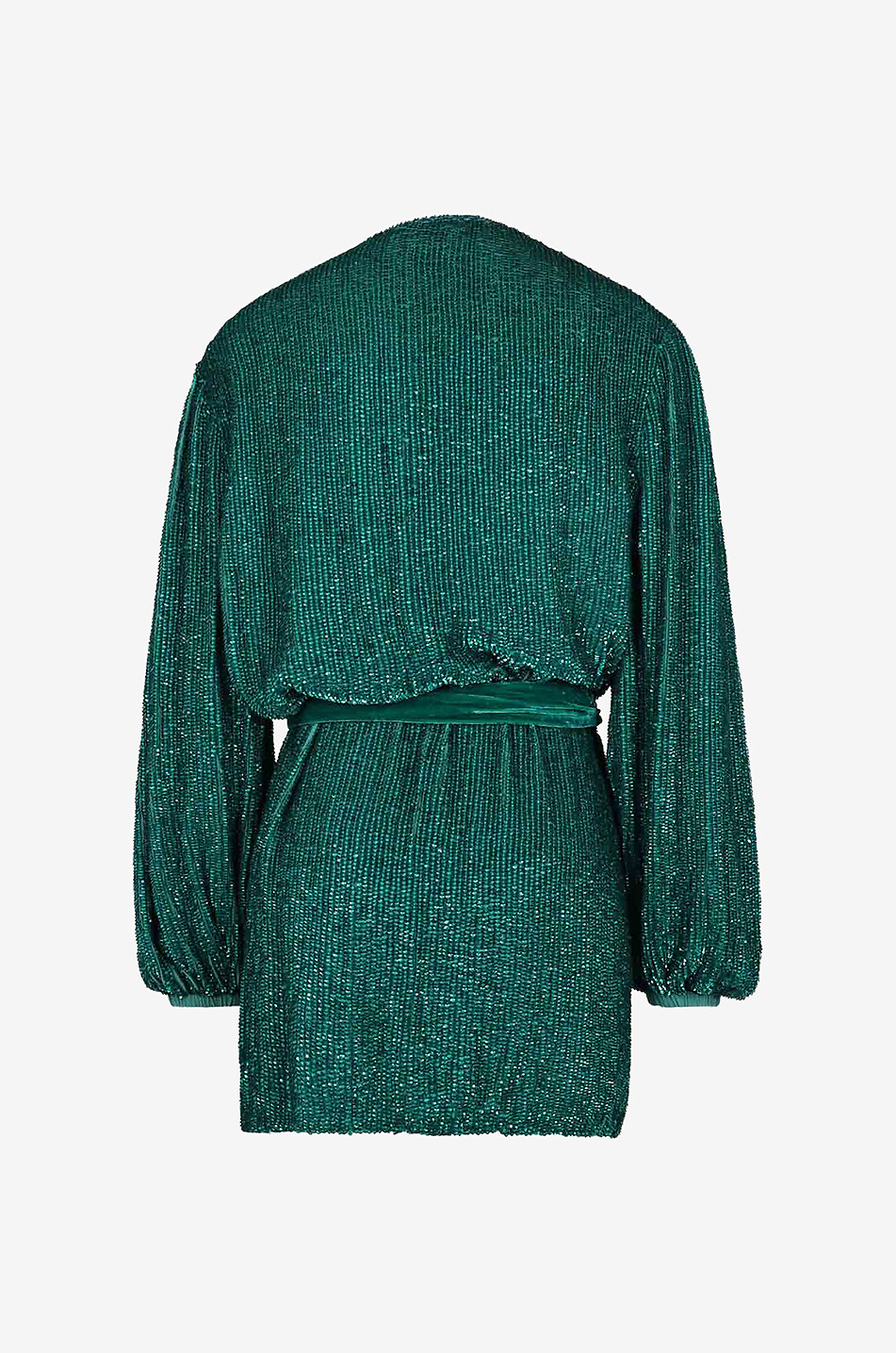 RETROFETE Mini-Wickelkleid mit Pailletten Gabrielle Robe Damen DUNKELGRÜN 2