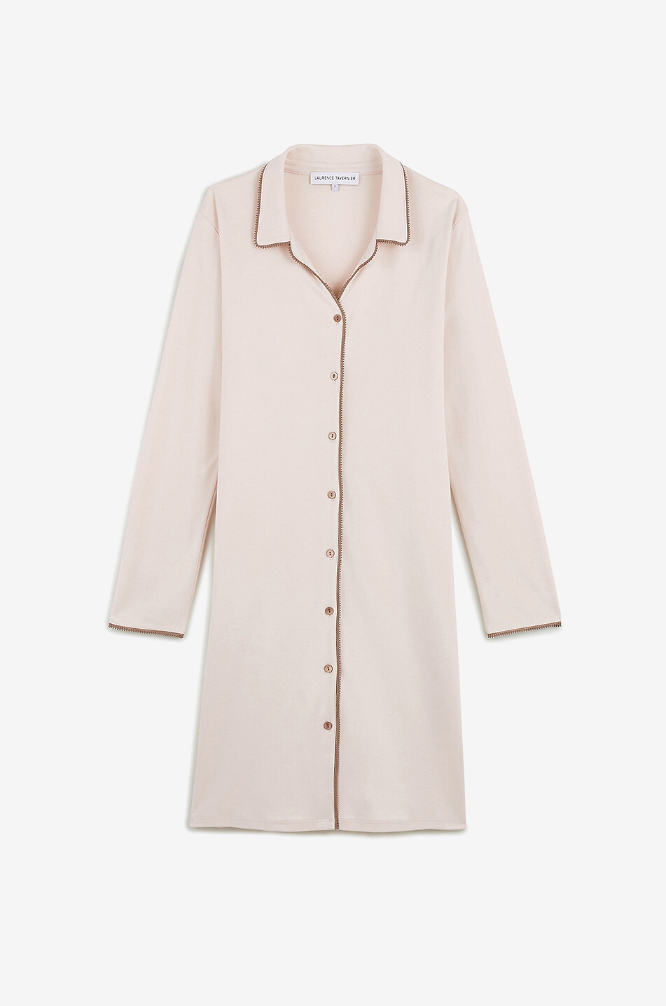 Chemise de nuit boutonnée courte Vibration