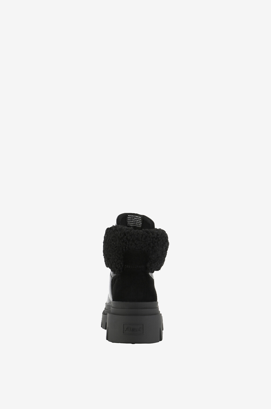 ASH Flache Schnürstiefeletten aus Patagon-Kalbsleder Damen SCHWARZ 4