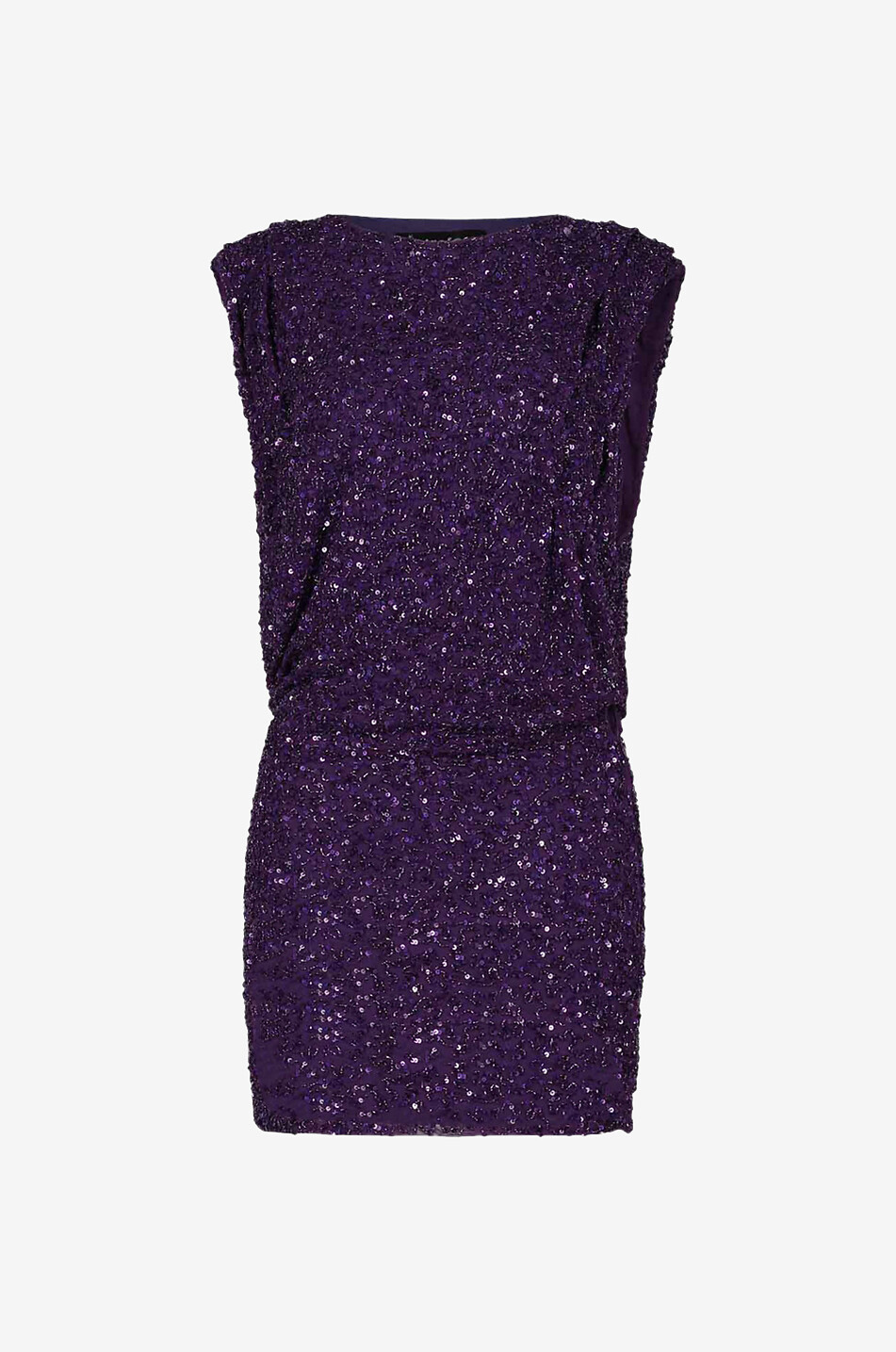 Mini robe à sequins sans manches Carnegie