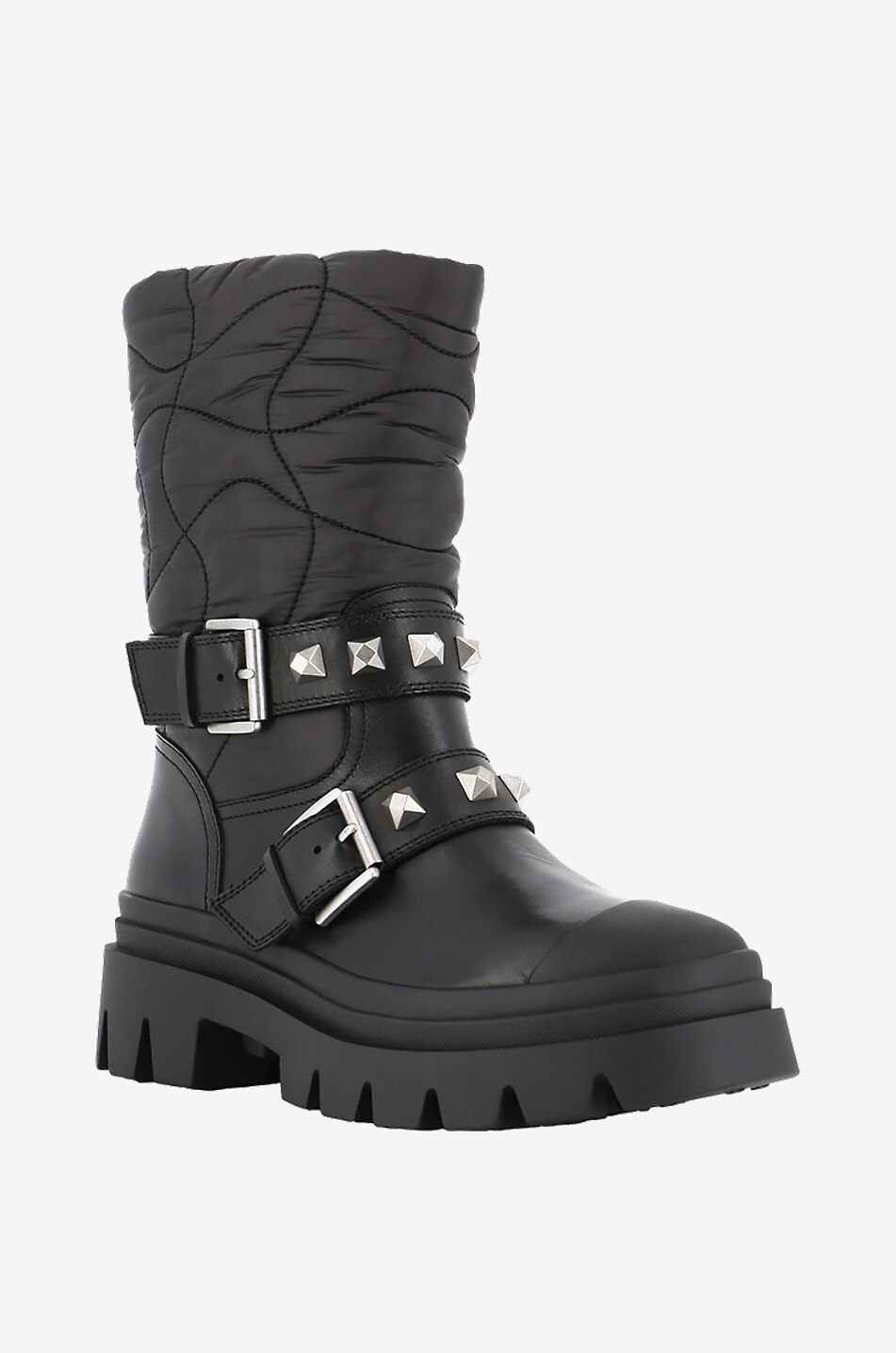 Bottines plates en cuir de veau Polar