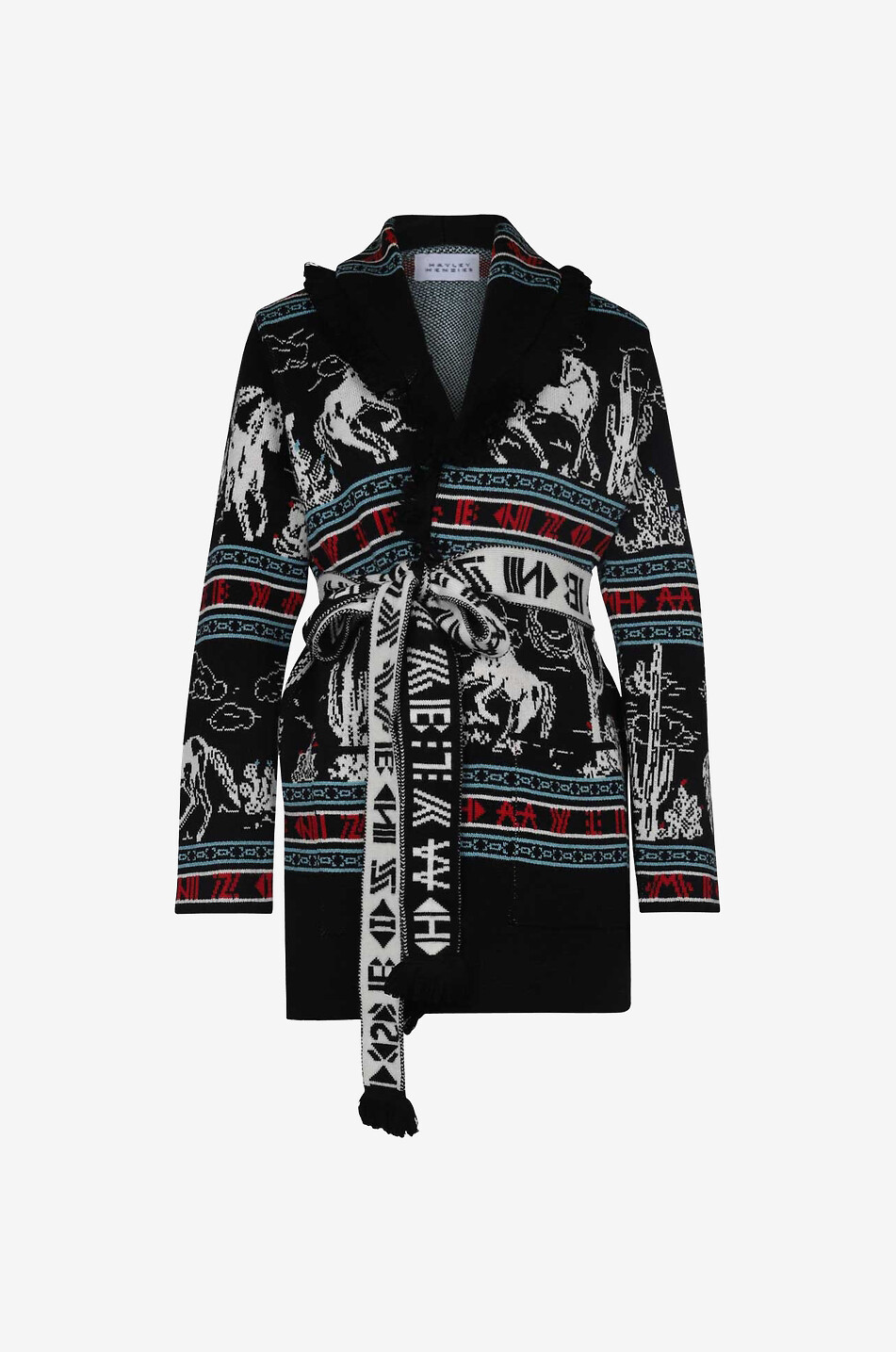 Bronco merino wool cardigan