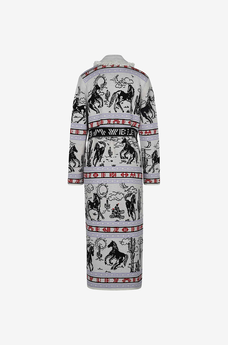 Bronco merino wool long cardigan