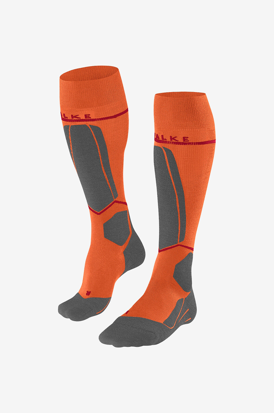 FALKE Chaussettes de ski homme SK2 Energizing Light Homme ORANGE 2