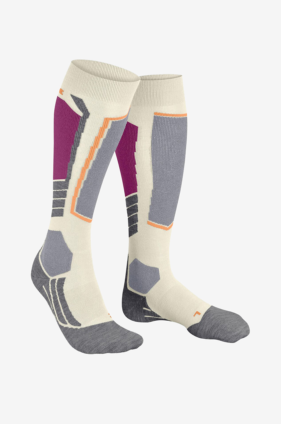 FALKE Chaussettes de ski mi-bas femme SK2 Femme BLANC 1
