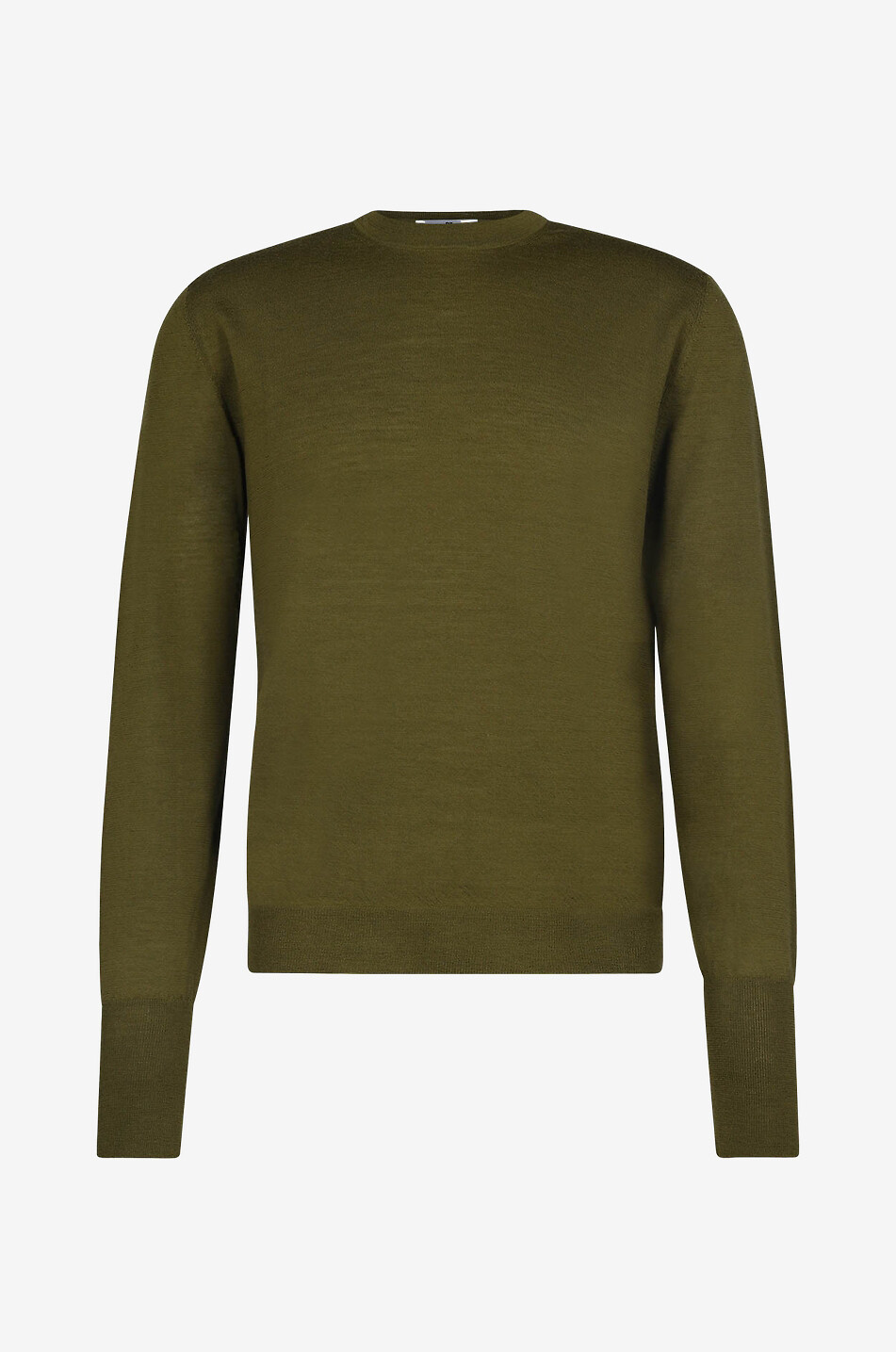 Feiner Schurwollpullover mit Rundhalsausschnitt