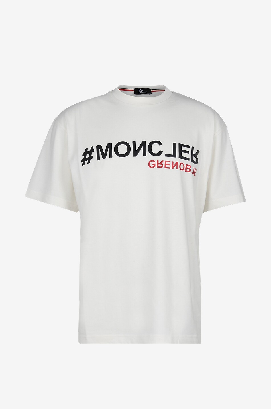 #MONCLER printed short-sleeved jersey T-shirt