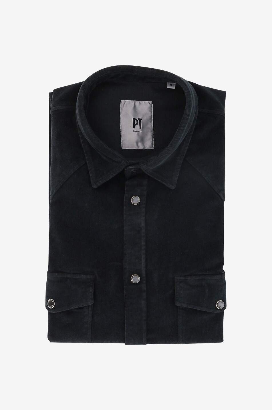 Langärmeliges Hemd aus Cordsamt