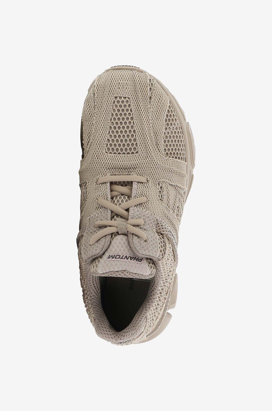 BALENCIAGA Phantom mesh lace-up low-top sneakers Women BROWN 5