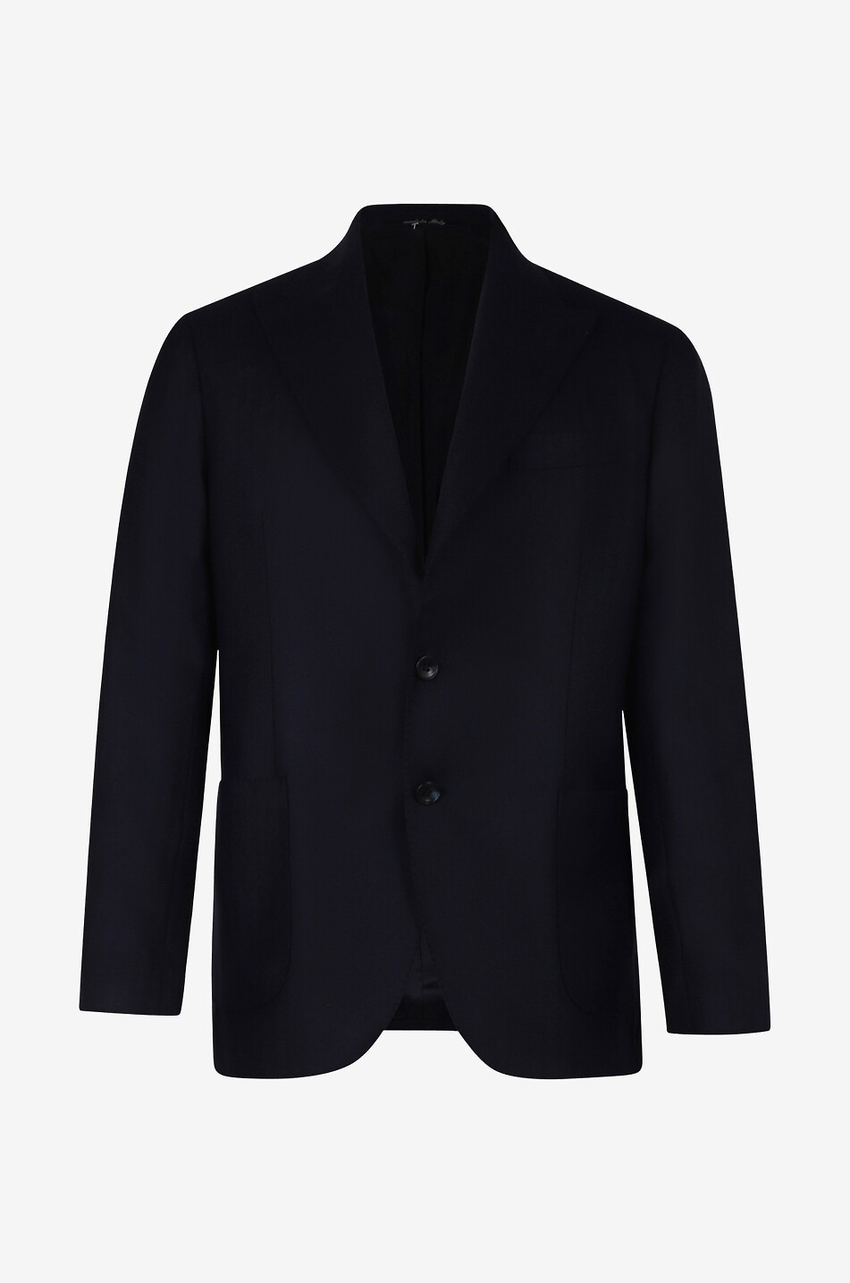 BONGÉNIE Herringbone patterned single-breasted blazer Men DARK BLUE 1
