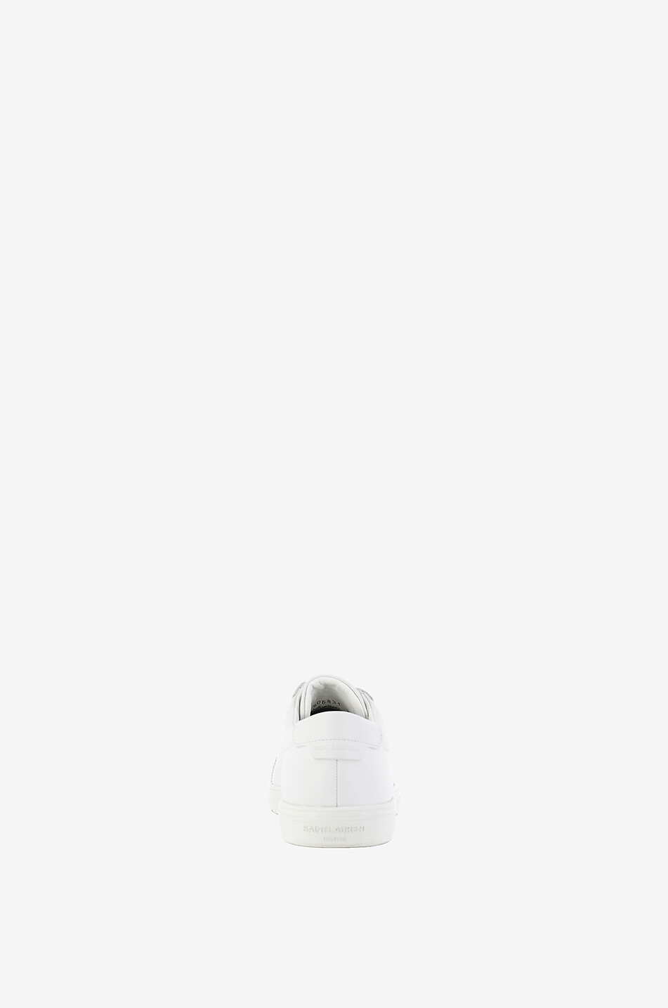 SAINT LAURENT PARIS Baskets basses en cuir lisse Andy Femme BLANC 4