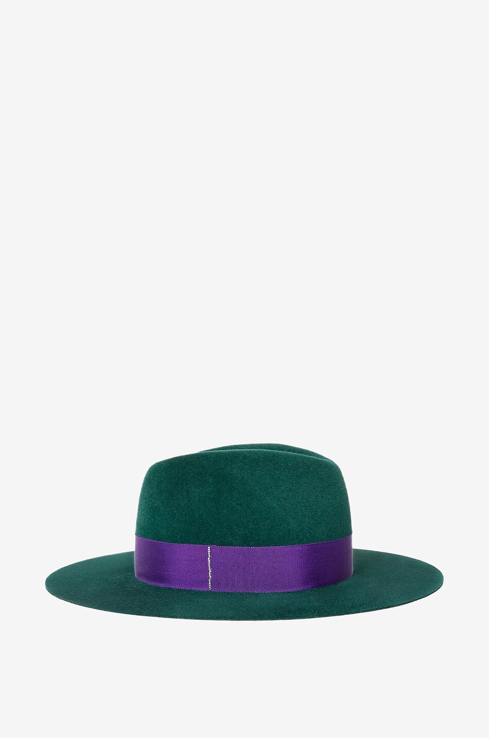 BY VANJA JOCIC Chapeau Fédora en feutre Colour Up Femme VERT FONCÉ 2