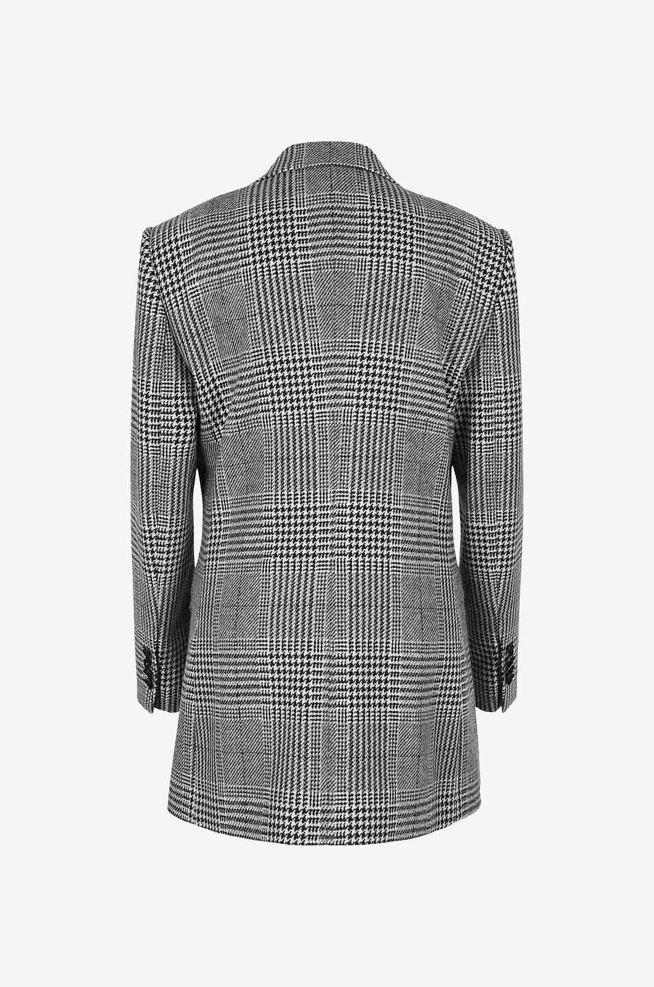 DOLCE & GABBANA Prince of Wales check wool double-breasted blazer Women GREY 2