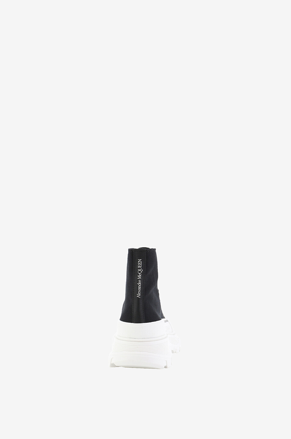 ALEXANDER McQUEEN Bottines à lacets en toile Tread Slick Femme NOIR 3