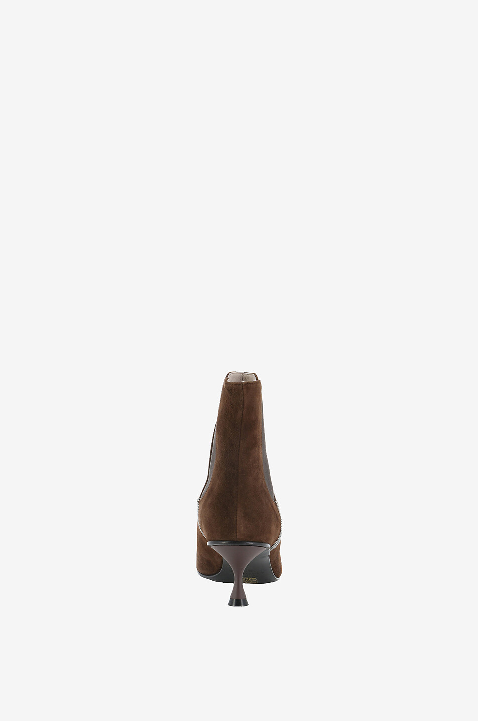 FABIANA FILIPPI Bottines en daim à bout pointu et petit talon 55 Femme MARRON MOYEN 4