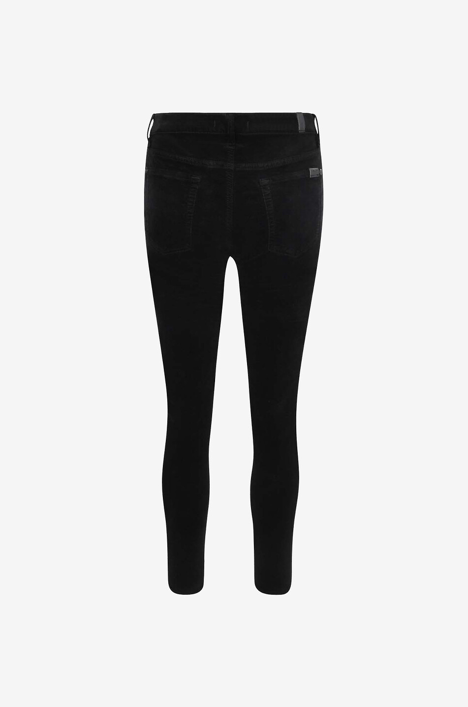 7 FOR ALL MANKIND High Waist Skinny Velvet Black high-rise velvet jeans Women BLACK 2
