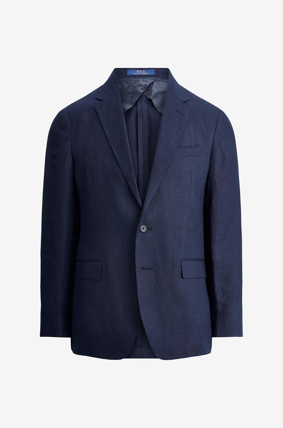 Single-breasted linen blazer