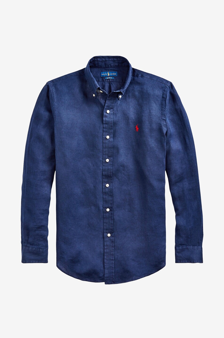 Langarm-Leinenhemd Custom Fit