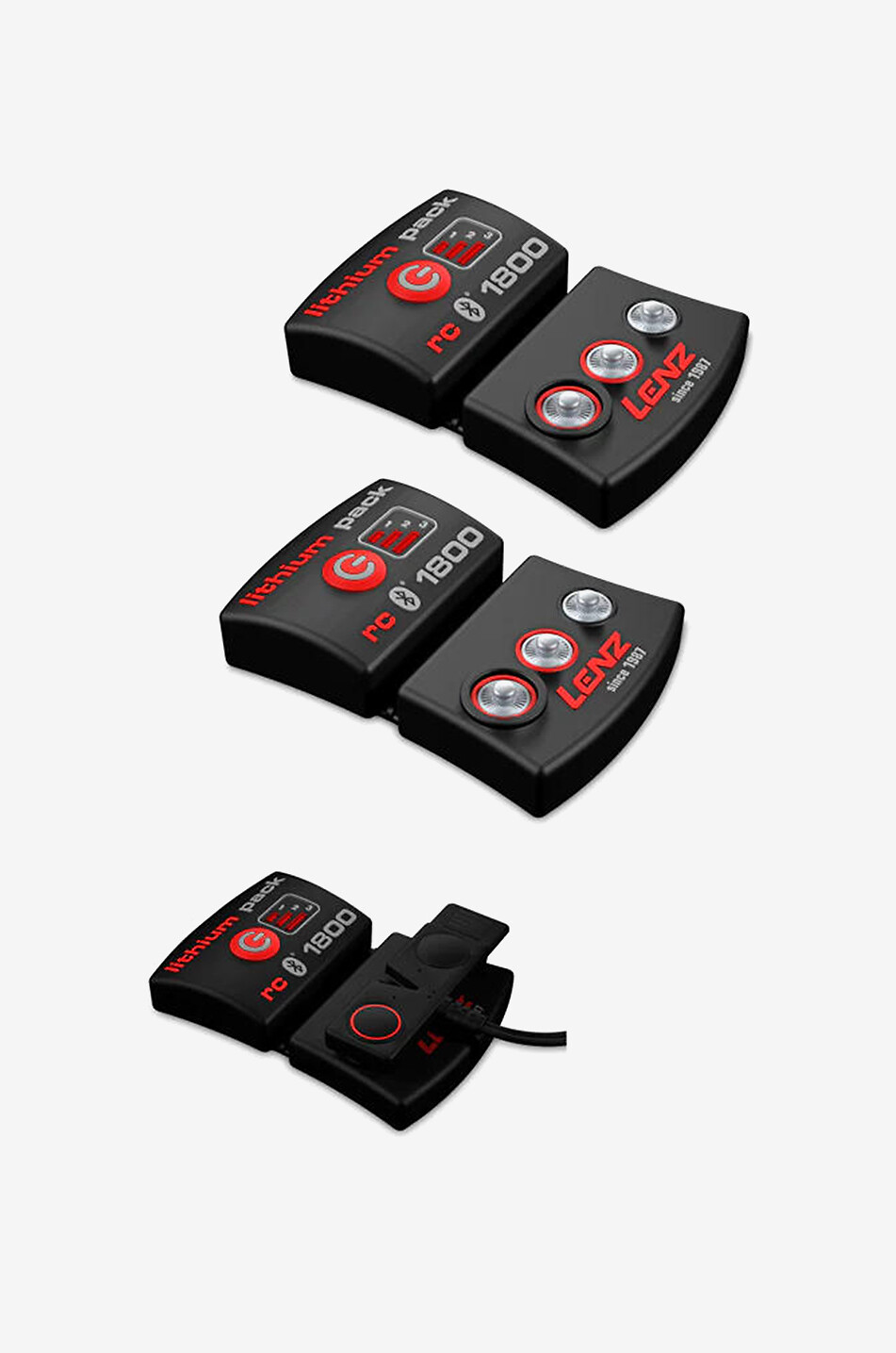 LENZ PACK LITHIUM RCB 1800 (USB) heating system Women BLACK 1