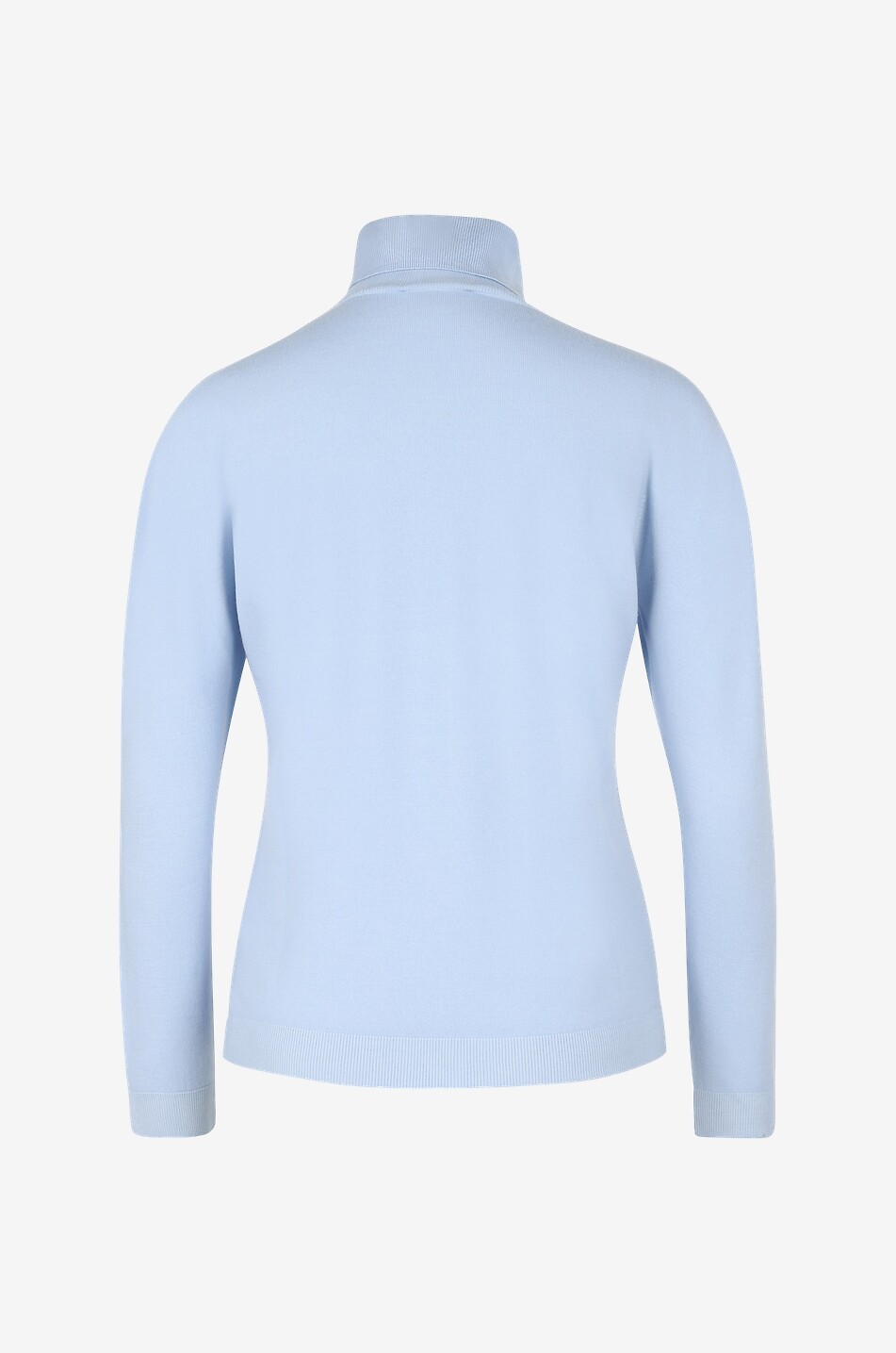 BONGENIE Fine knit wool turtleneck jumper Women LIGHT BLUE 2