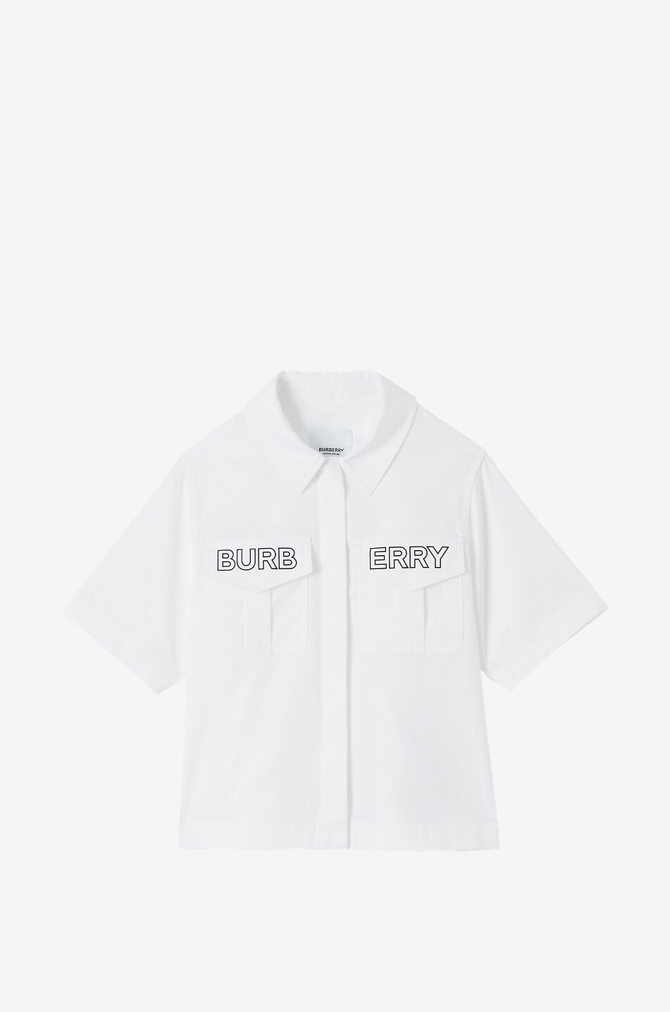 BURBERRY A-förmiges Mädchen-Kurzarm-Hemd Nancy Mädchen WEISS 1