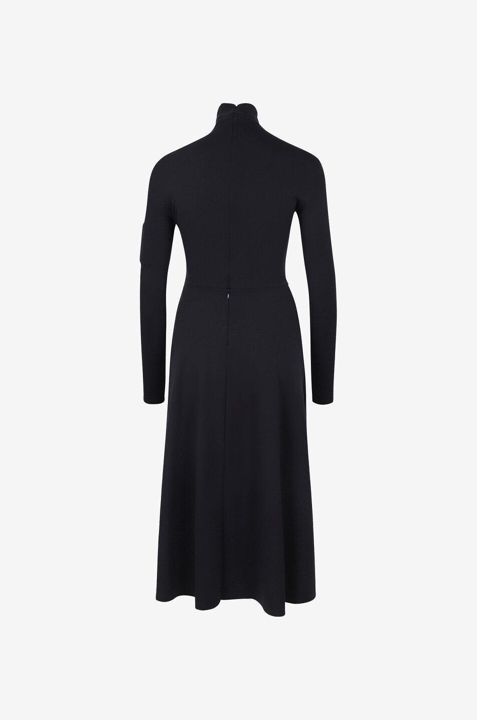 BALENCIAGA Robe midi évasée avec gants A-line Femme NOIR 2