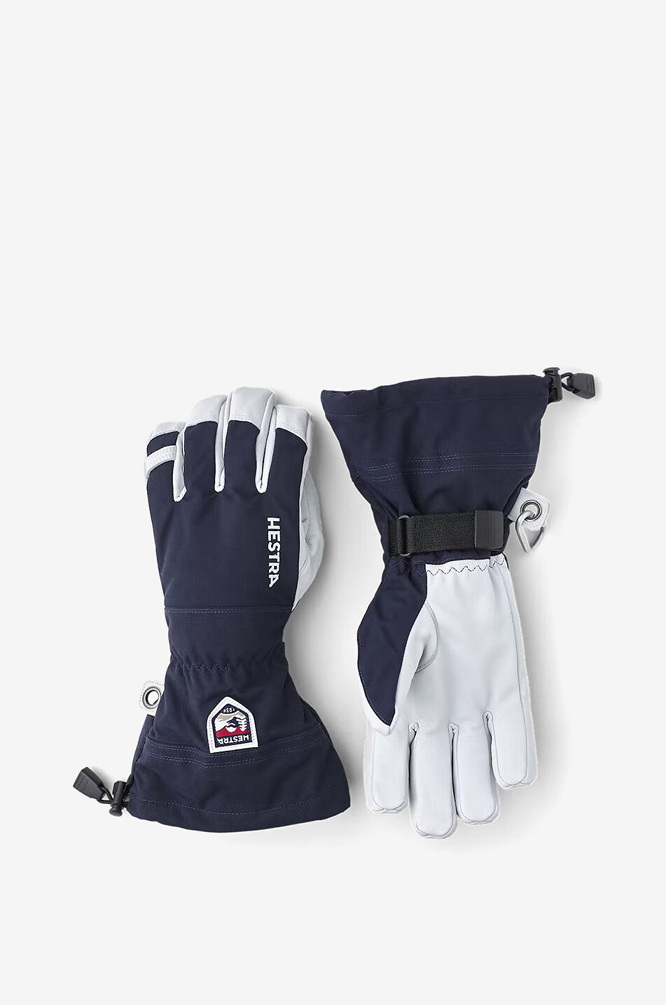 HESTRA Skihandschuhe Army Leather Heli 5-Finger Herren DUNKELBLAU 1