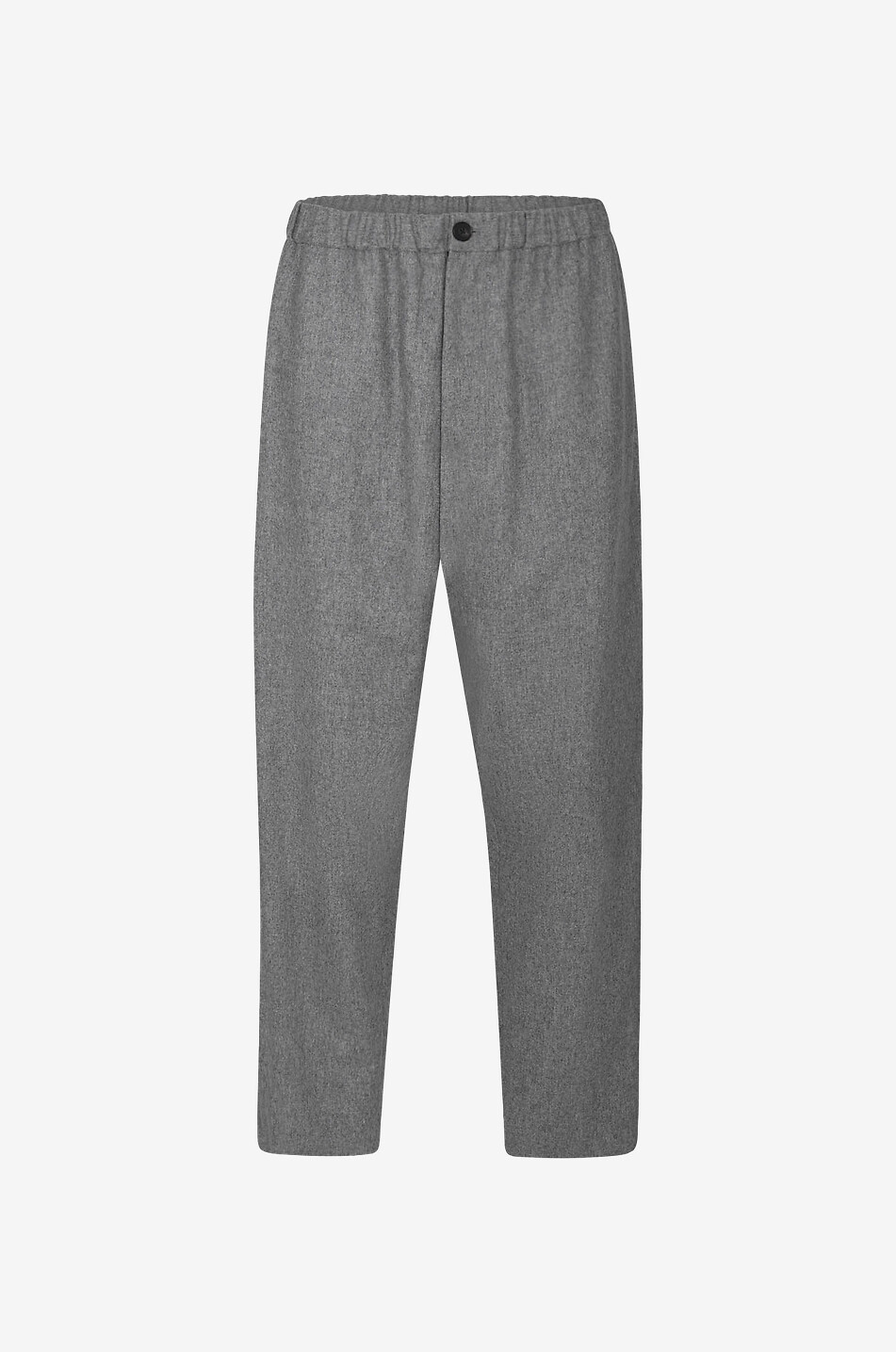 JIL SANDER Pantalon droit en flanelle de laine Homme GRIS 1