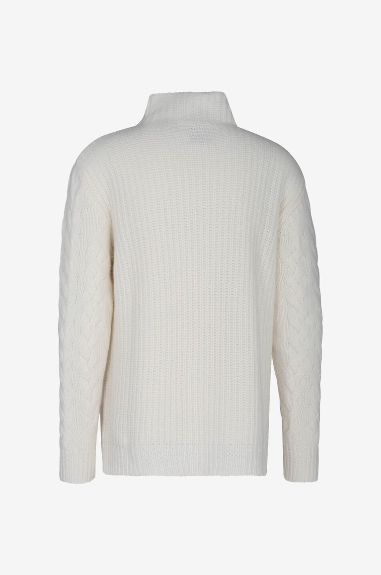 PT TORINO COLLECTION Pull col roulé en laine Homme BLANC 2