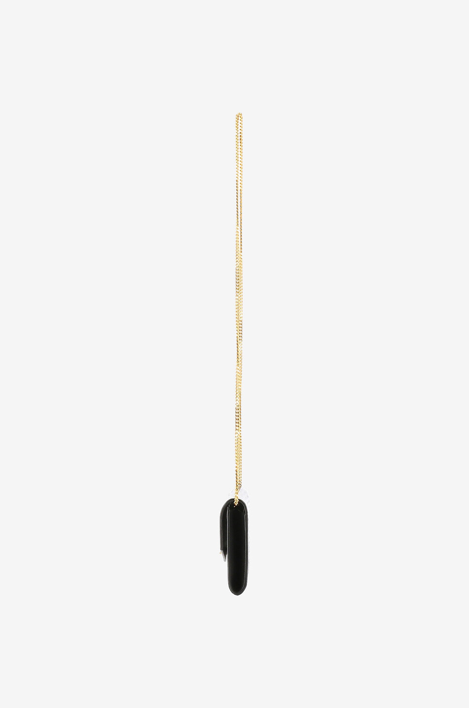 SAINT LAURENT PARIS Portefeuille chaîne en cuir effet lézard Uptown Femme NOIR 4