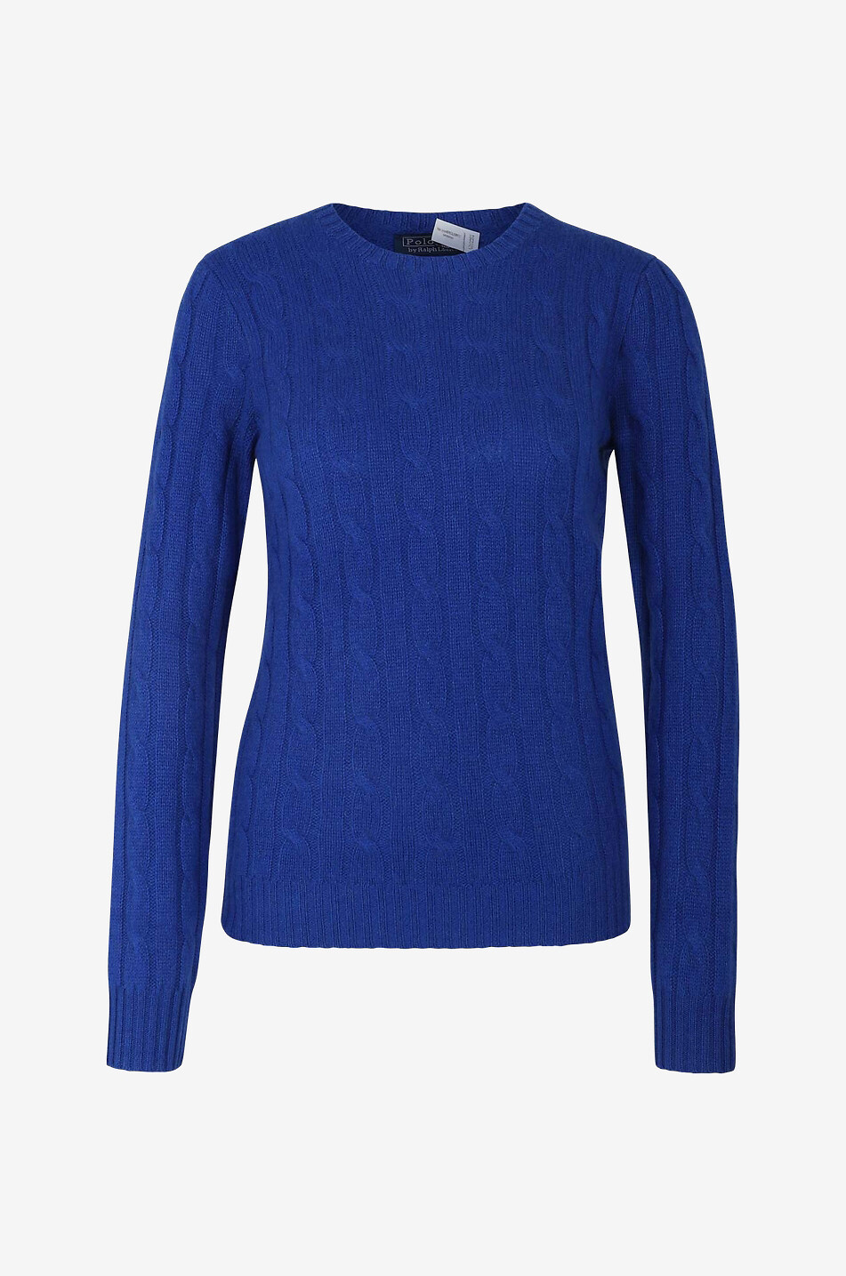 Cable knit round neck jumper