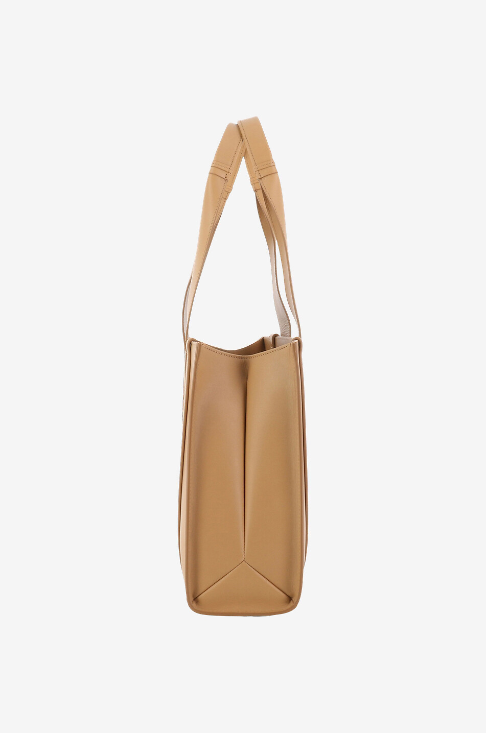 CHLOE Shopper aus besticktem Glattleder Woody Medium Damen BRAUN 4