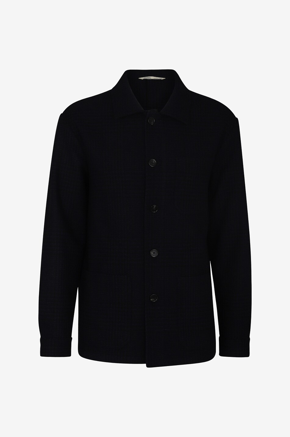 Hemdjacke aus Schurwolle und Kaschmir