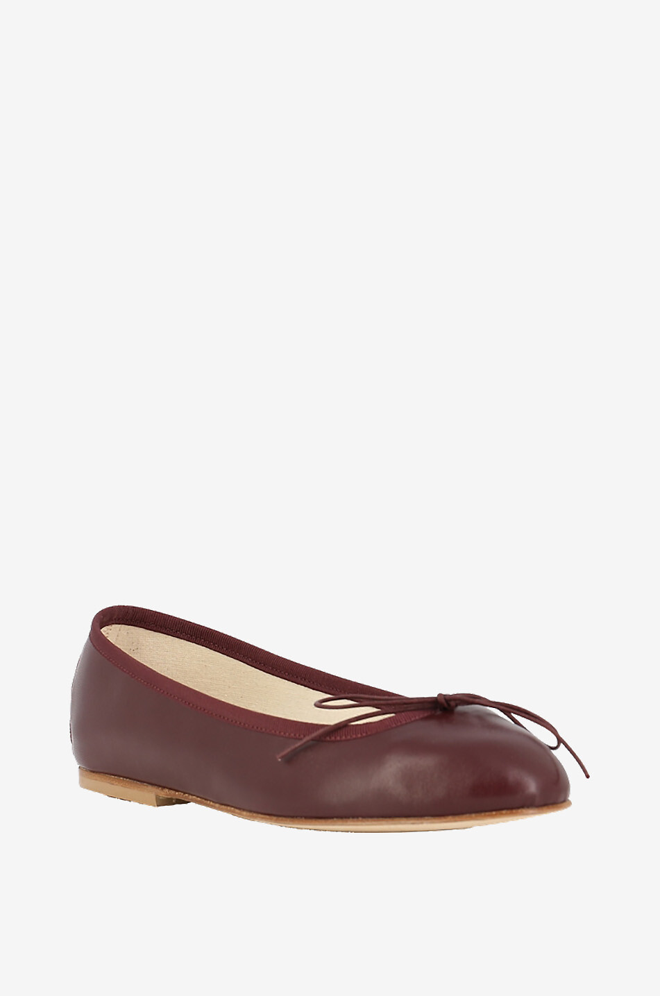 ANNIEL Ballerines en cuir Classic Femme ROUGE FONCÉ 1