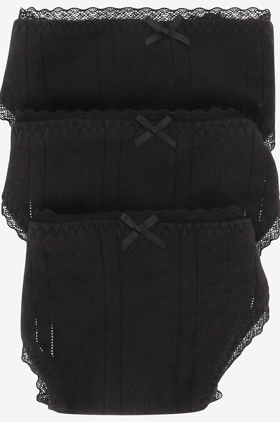 COU COU 3er-Set Höschen aus Bio-Baumwolle The Thong Damen SCHWARZ 8