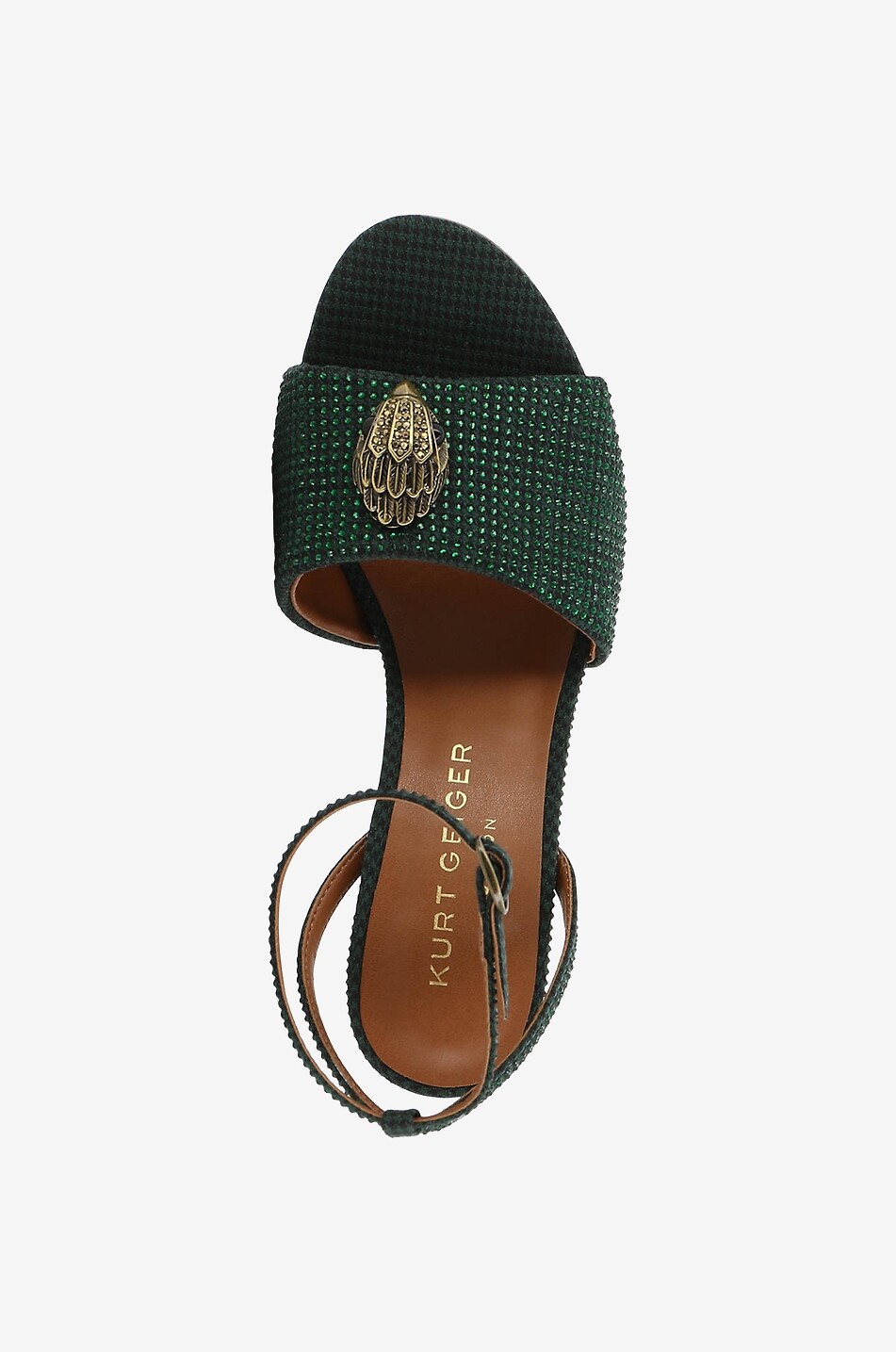 Sandales à talon en cuir Kensington