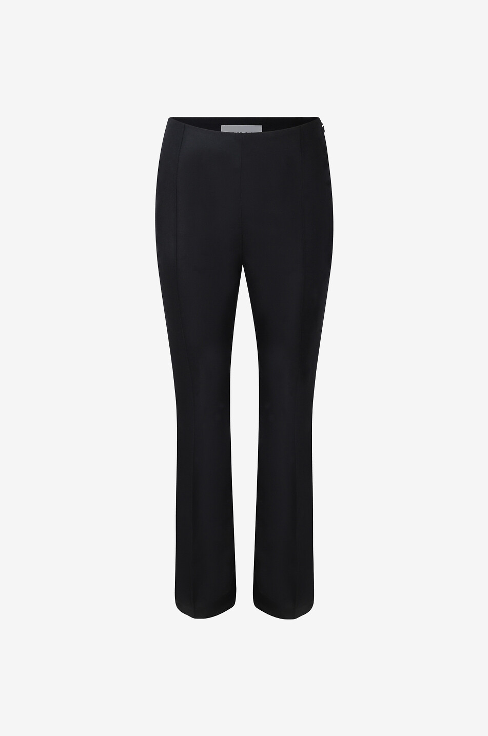 High-rise flared wool trousers