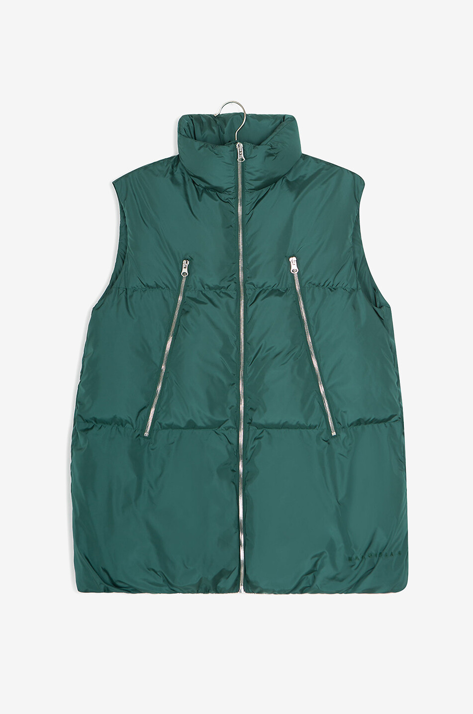 MM6 MARGIELA 6 sleeveless oversize boy's puffer jacket Boy GREEN 1