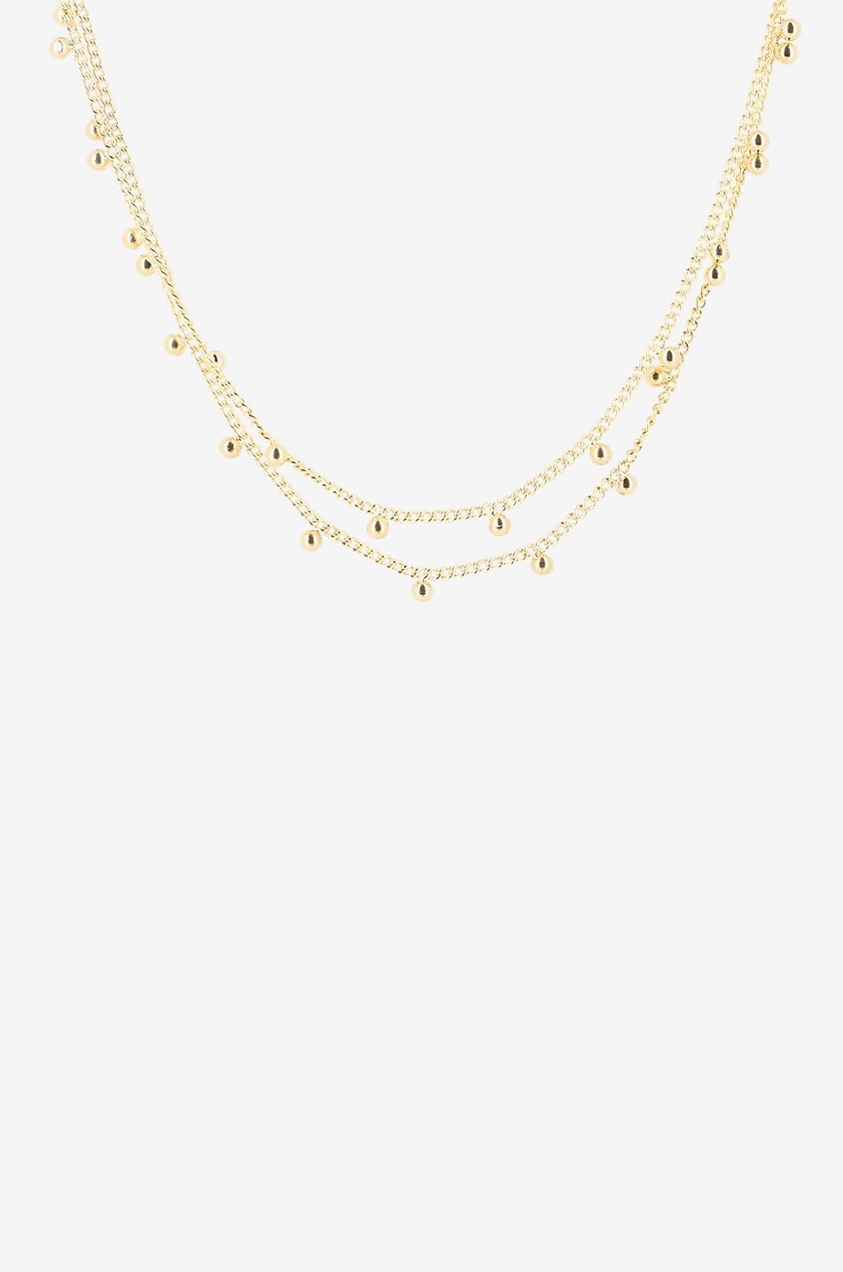 GAS BIJOUX Goldene lange Halskette Scapulaire Totem Email Damen BUNT1 2