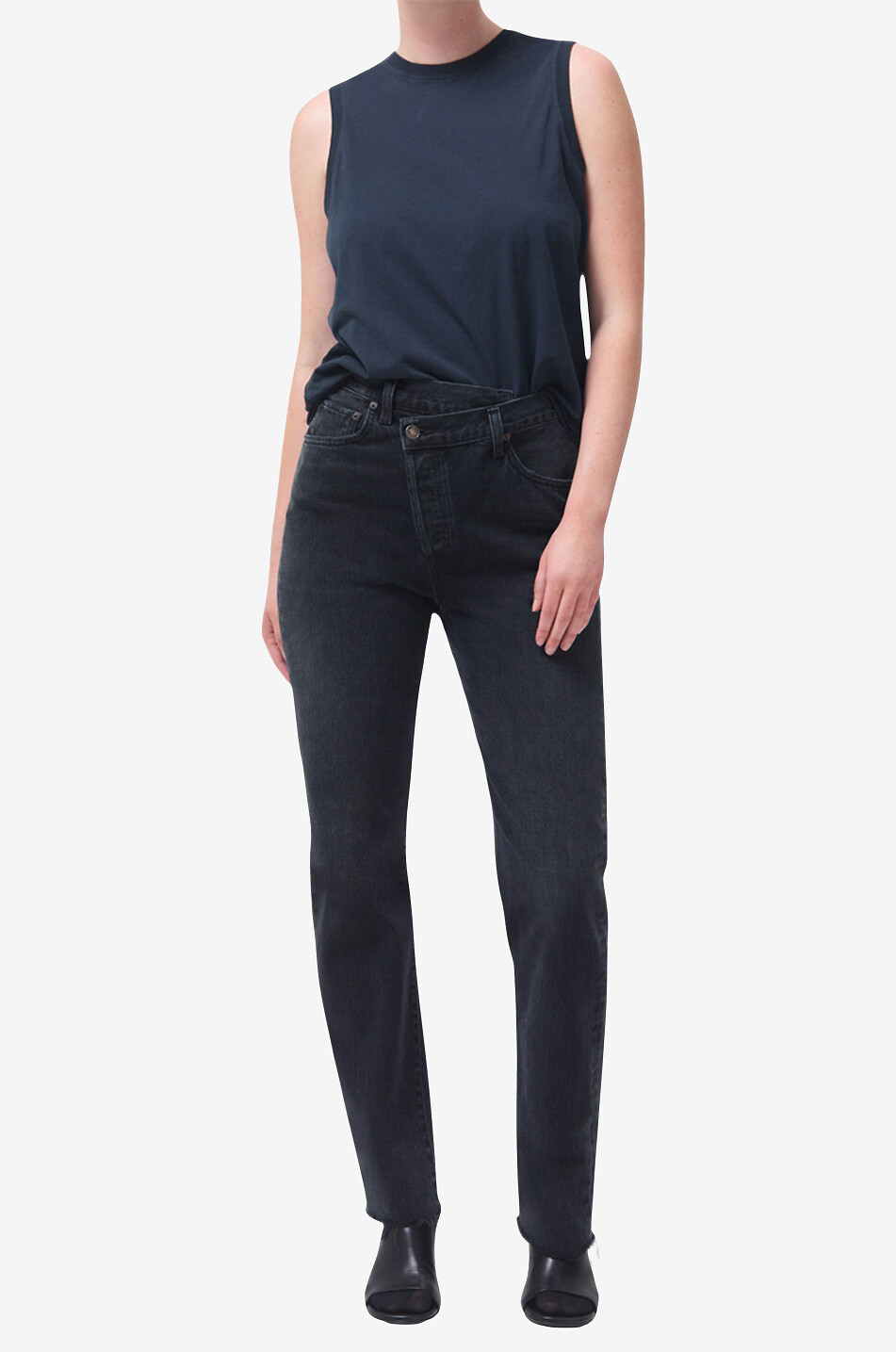 Jean droit en coton biologique Criss Cross In The Shambles