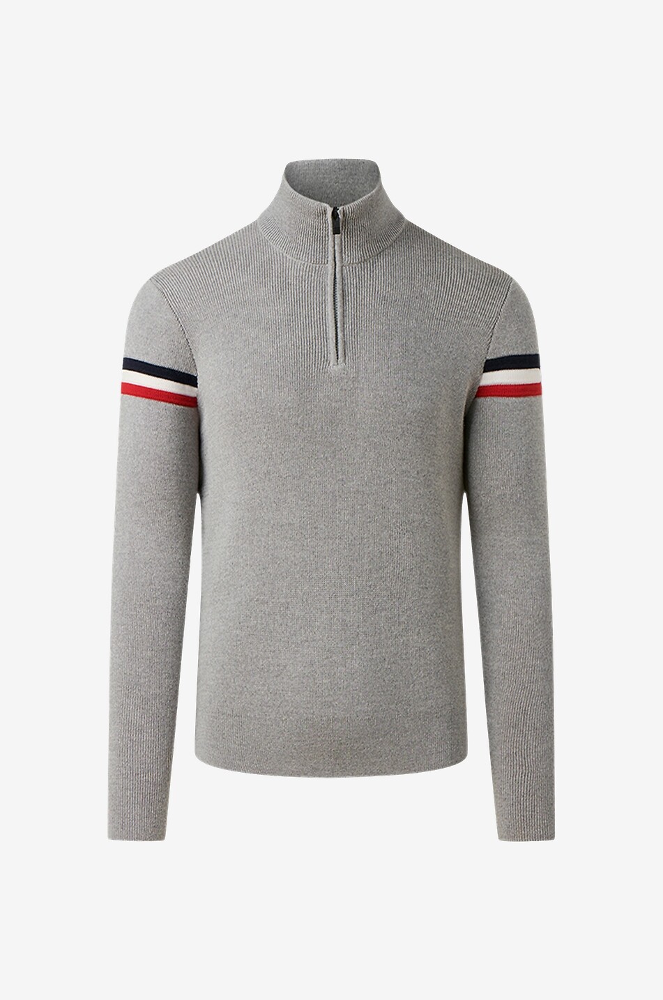 Wengen IV half-zip stand-up collar wool jumper