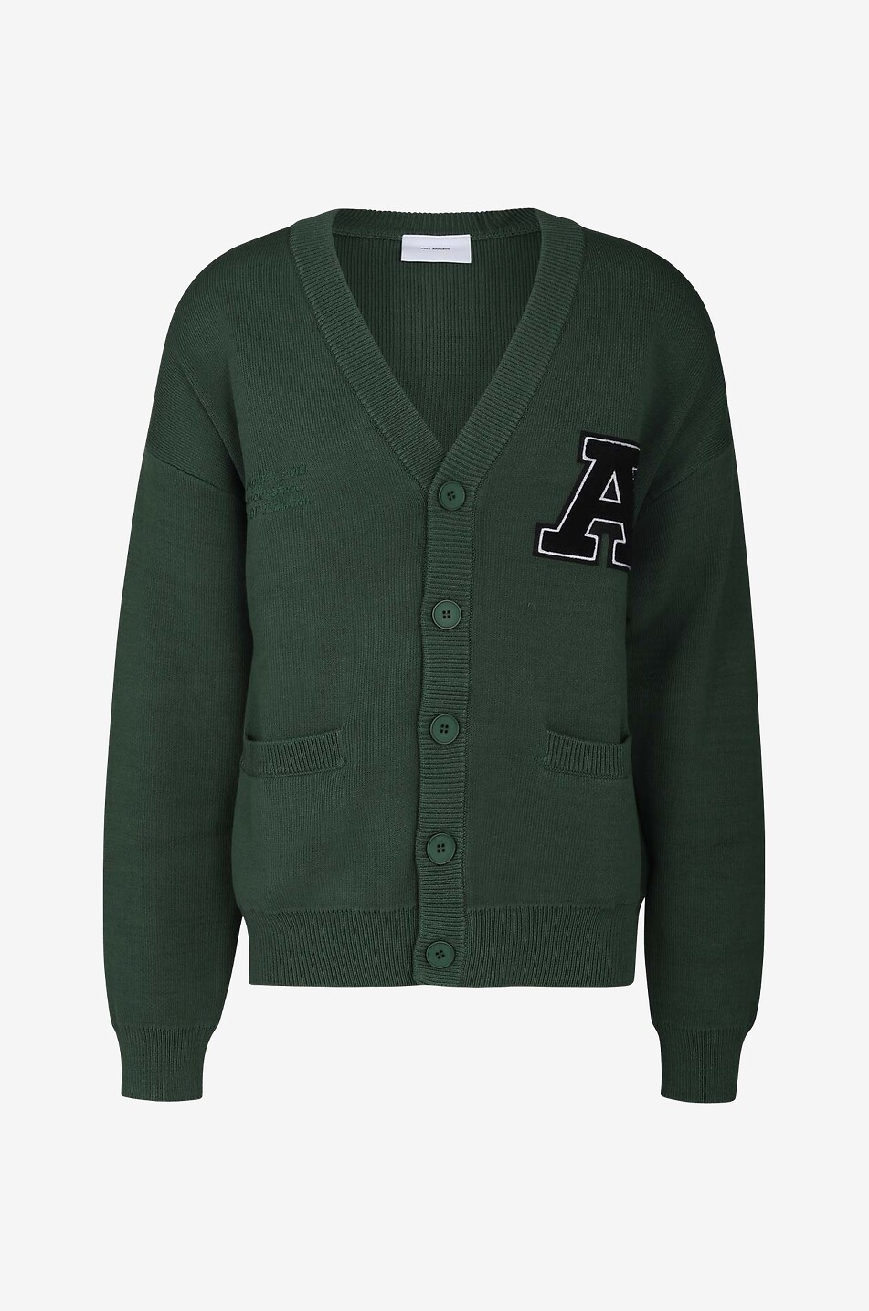 AXEL ARIGATO Cardigan en coton à col V Singular Homme VERT FONCÉ 1